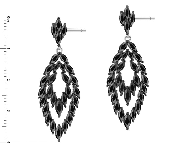 Kolczyki srebrne z cyrkoniami