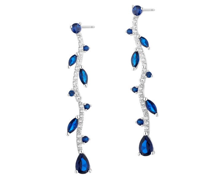 Kolczyki srebrne z cyrkoniami