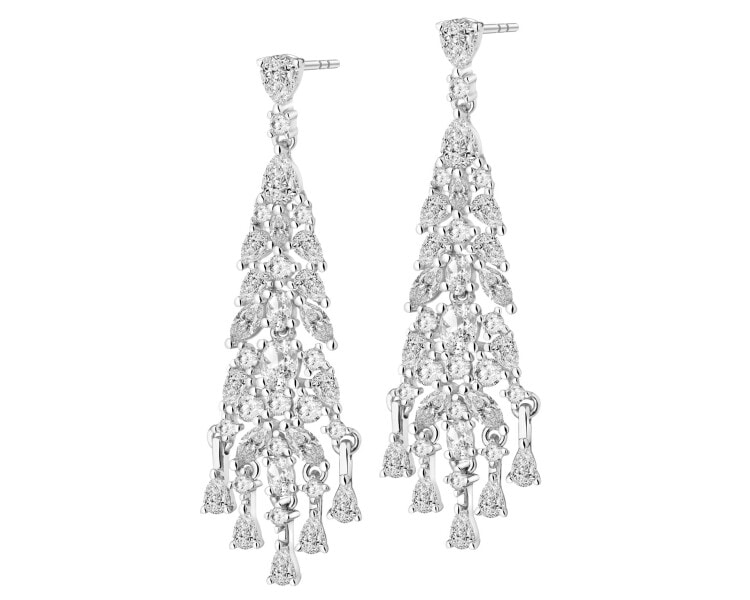 Stříbrné náušnice se zirkony