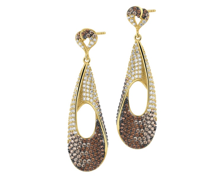 Stříbrné náušnice se zirkony