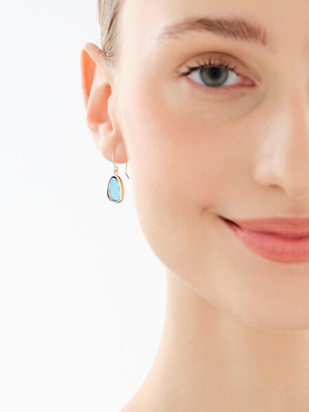 Złote kolczyki z cyrkoniami