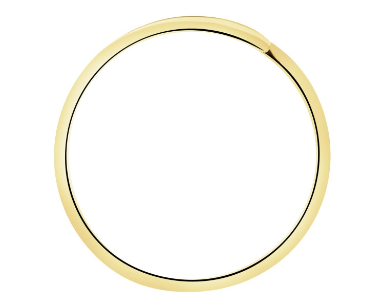 Złoty pierścionek z cyrkoniami