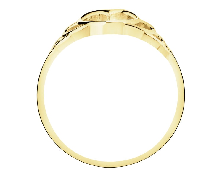 Złoty pierścionek - serce