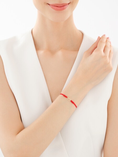 Bransoletka z elementem z żółtego złota - łapka