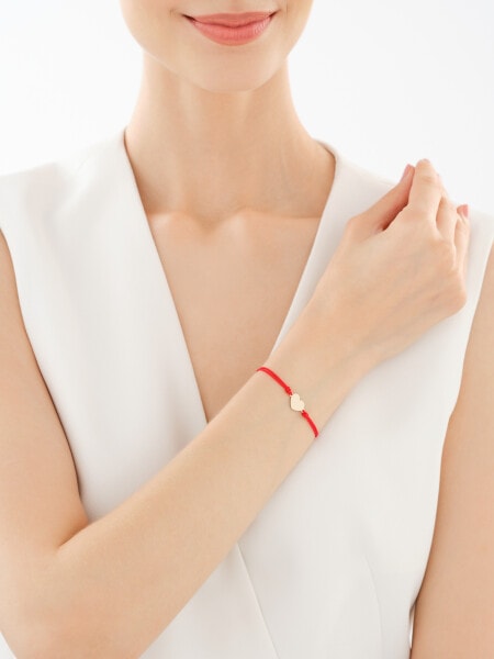 Bransoletka z elementem z żółtego złota - serce