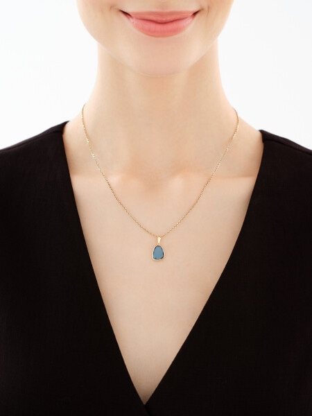 Zlatý přívěsek se zirkonem