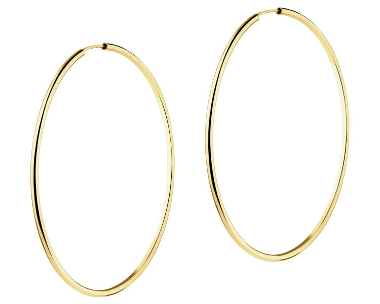 Złote kolczyki - koła