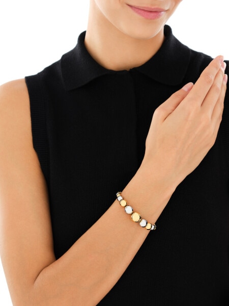 Náramek z ušlechtilé oceli - kuličky