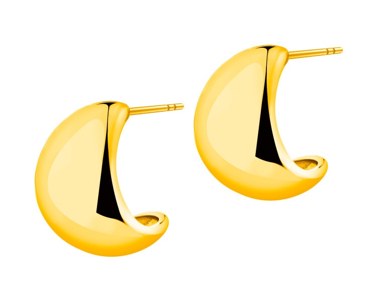 Kolczyki z mosiądzu pozłacane