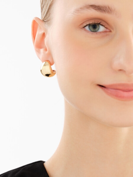 Kolczyki z mosiądzu pozłacane