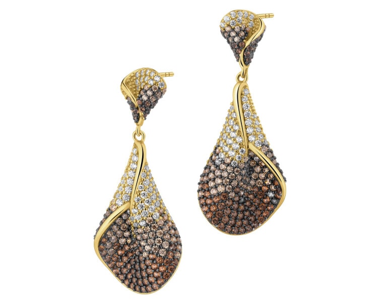 Stříbrné náušnice se zirkony