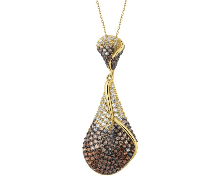 Stříbrný přívěsek se zirkony