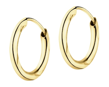 Złote kolczyki - koła