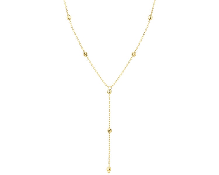 Złoty naszyjnik - kulki