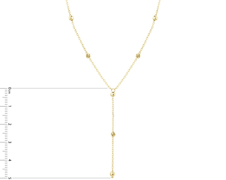 Złoty naszyjnik - kulki