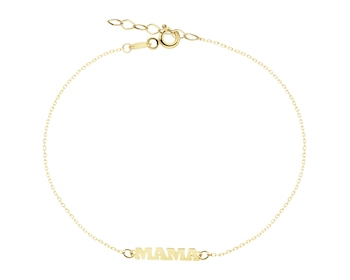 Złota bransoletka - mama