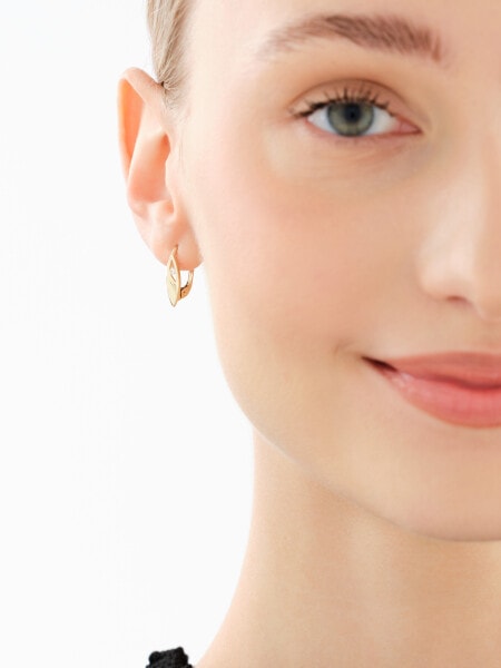 Złote kolczyki z cyrkoniami