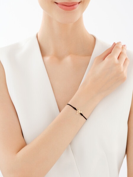 Bransoletka z elementami z żółtego złota - kot