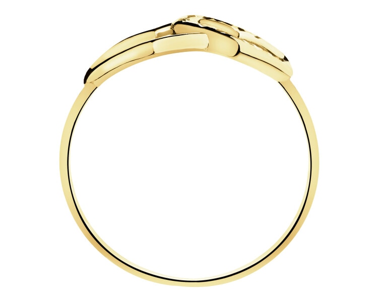 Złoty pierścionek - serca