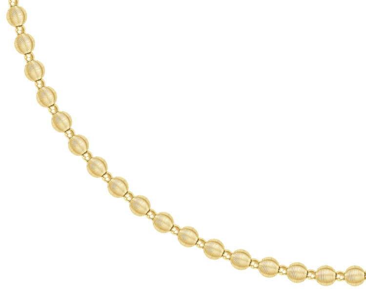 Złoty naszyjnik - kulki