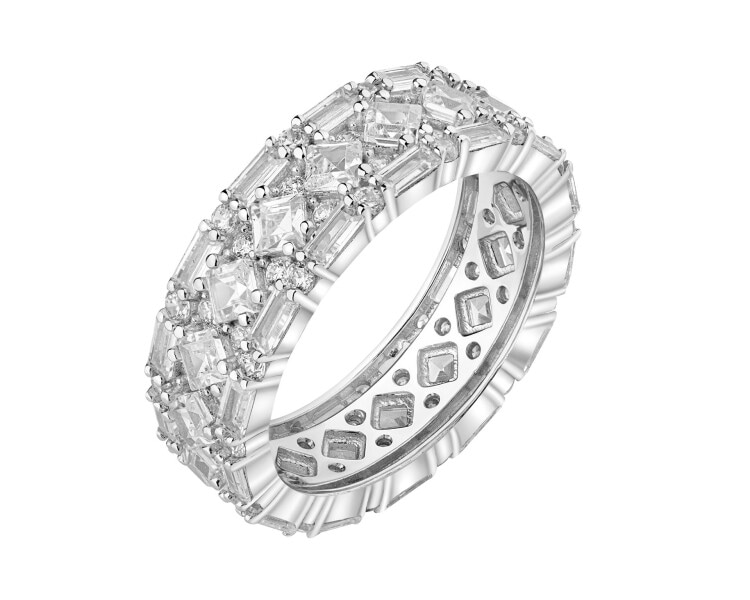 Stříbrný prsten se zirkony - Eternity