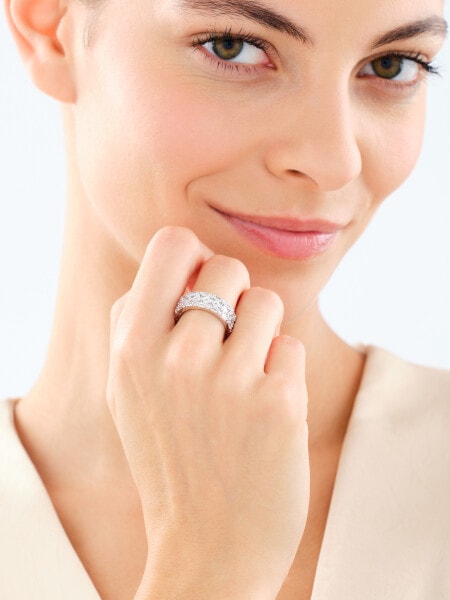 Stříbrný prsten se zirkony - Eternity