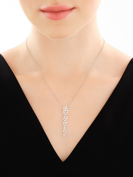 Stříbrný přívěsek se zirkony - hvězdy