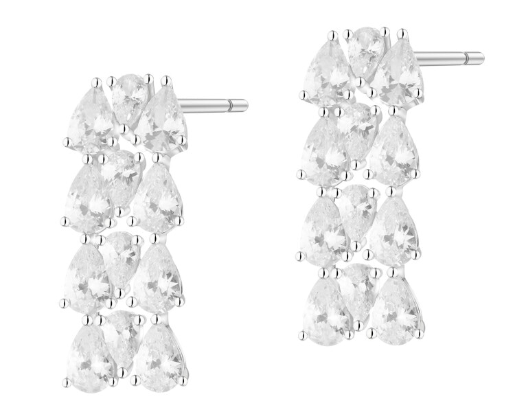 Stříbrné náušnice se zirkony