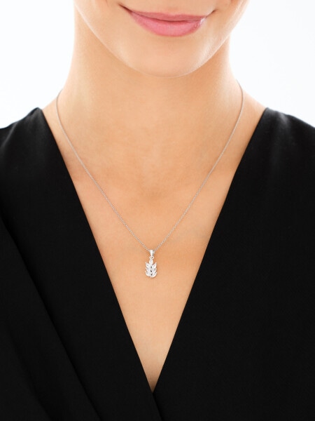 Stříbrné náušnice a přívěsek se zirkony - souprava