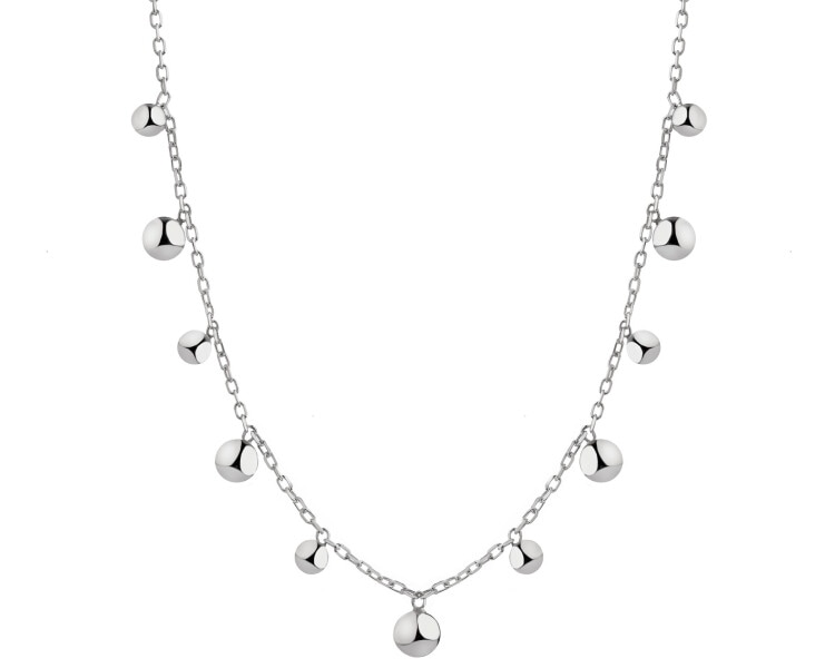 Naszyjnik srebrny - kulki