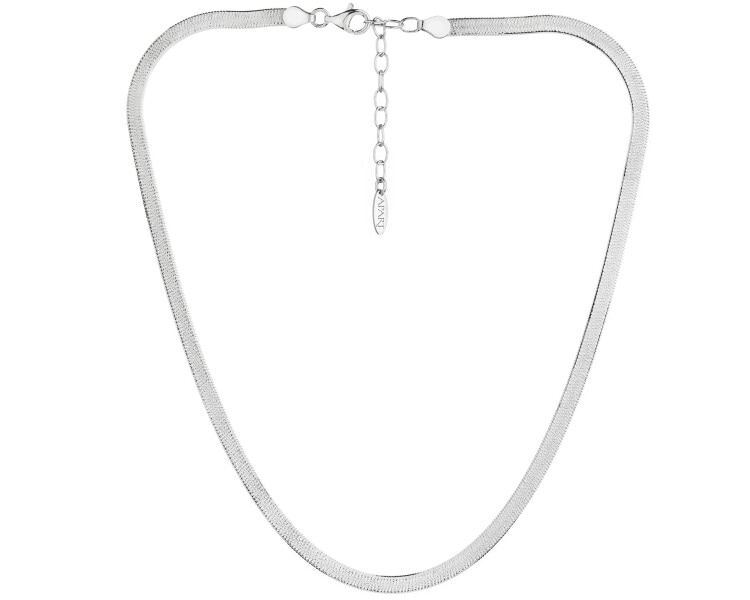 Naszyjnik srebrny - taśma