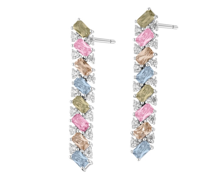 Stříbrné náušnice se zirkony