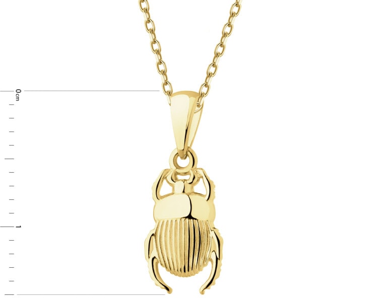 Złota zawieszka - żuk