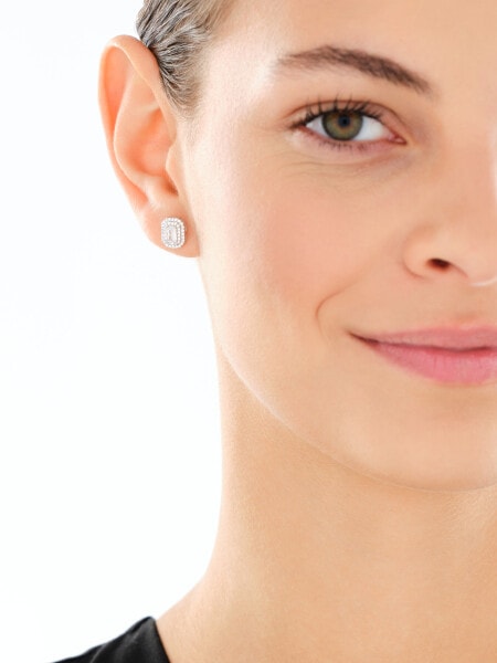 Srebrne kolczyki i zawieszka z cyrkoniami - komplet