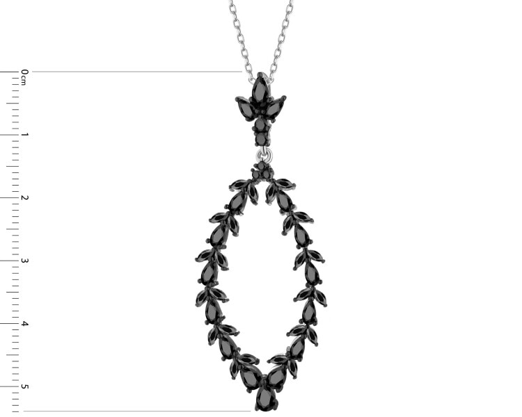 Stříbrný přívěsek se zirkony