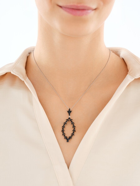 Zawieszka srebrna z cyrkoniami