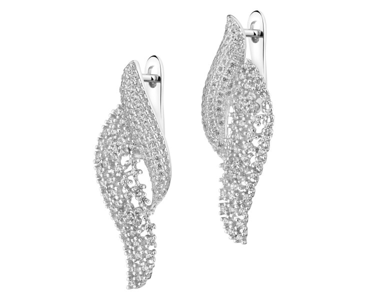 Kolczyki srebrne z cyrkoniami