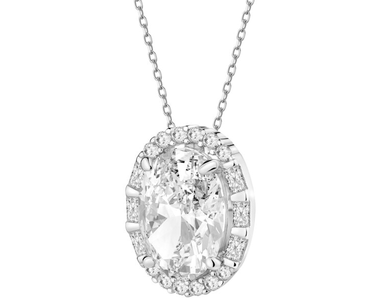 Zawieszka srebrna z cyrkoniami