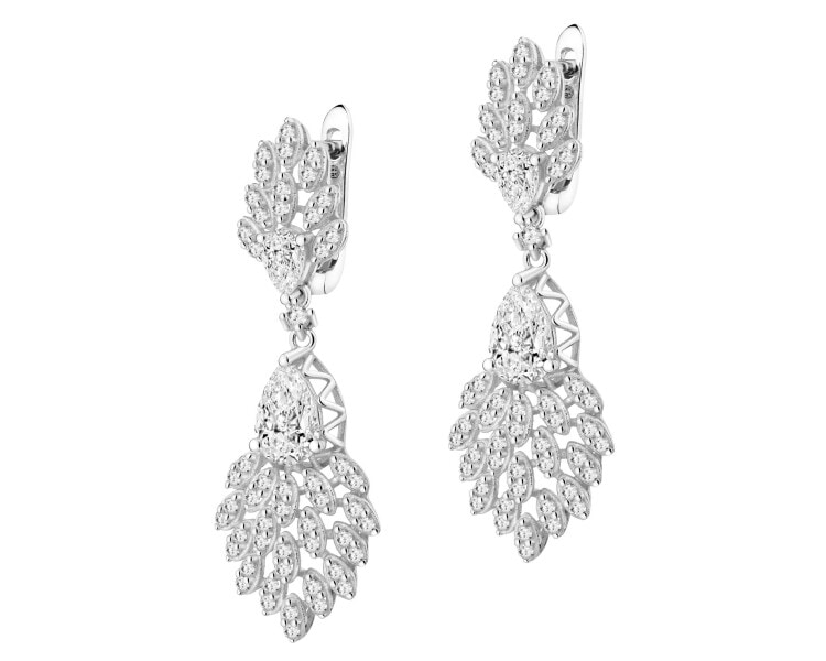 Kolczyki srebrne z cyrkoniami