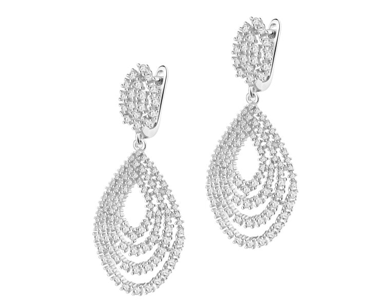 Stříbrné náušnice se zirkony