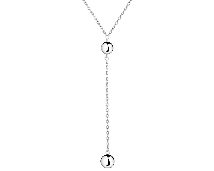 Naszyjnik srebrny - kulki