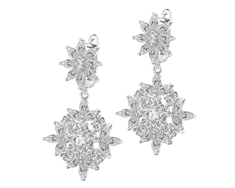 Stříbrné náušnice se zirkony