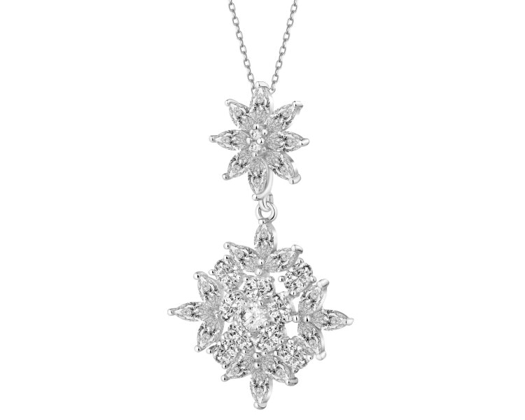 Zawieszka srebrna z cyrkoniami