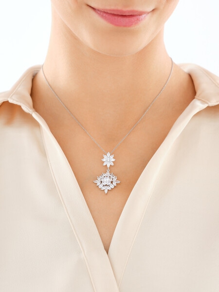 Zawieszka srebrna z cyrkoniami