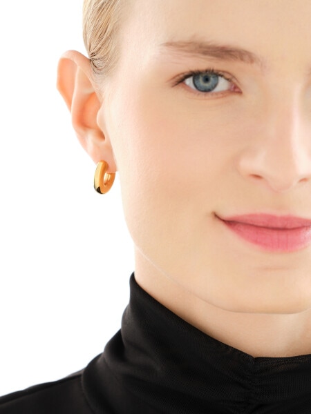 Stainless Steel Earrings with Crystal