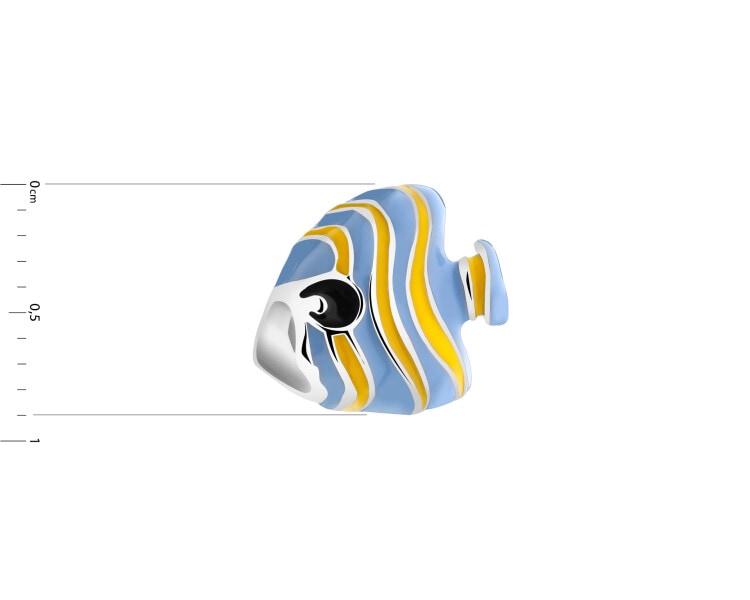 Rhodium Plated Silver Beads For Kids Pendant