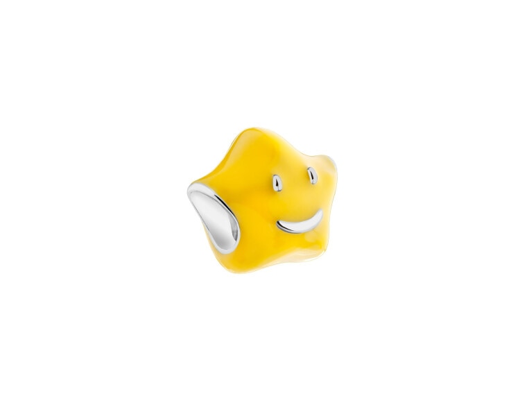 Rhodium Plated Silver Beads For Kids Pendant