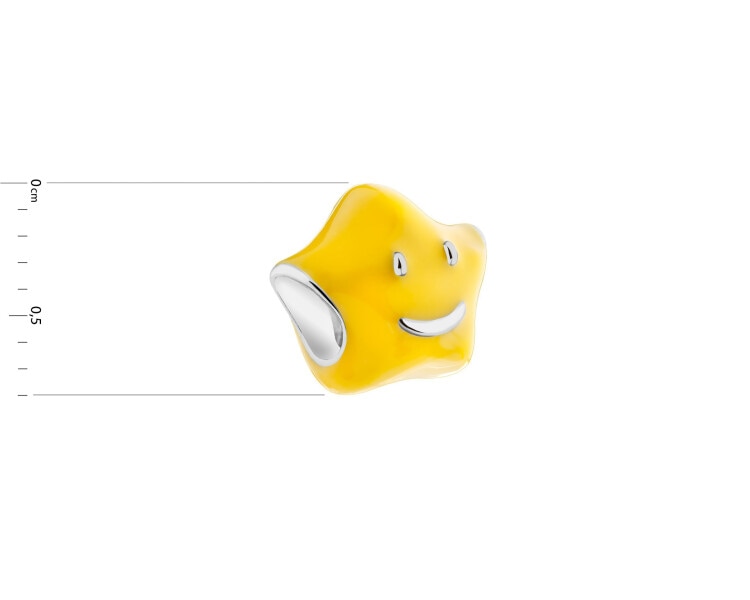 Rhodium Plated Silver Beads For Kids Pendant