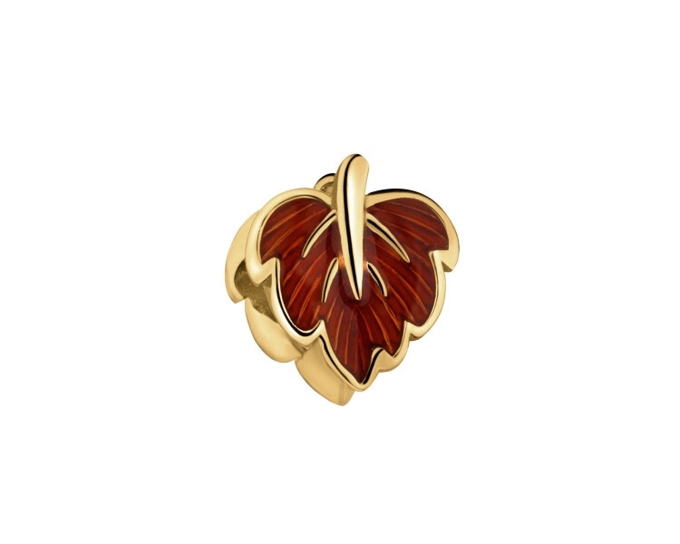 Gold-Plated Silver Pendant with Cubic Zirconia