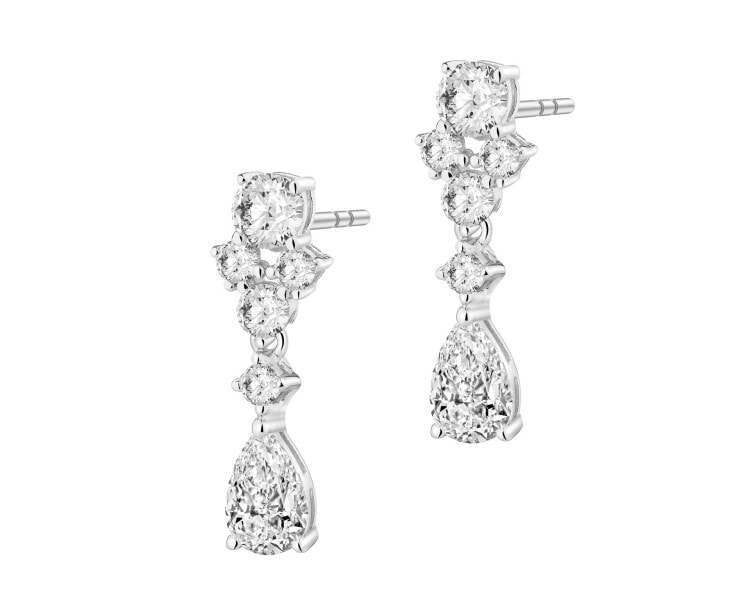 Kolczyki srebrne z cyrkoniami